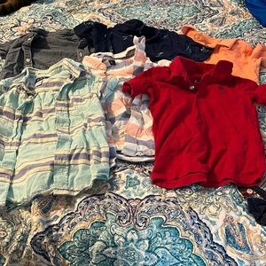 6 toddler boys shirts lot 3t of 3 collared button down shirt and 3 collard shirt